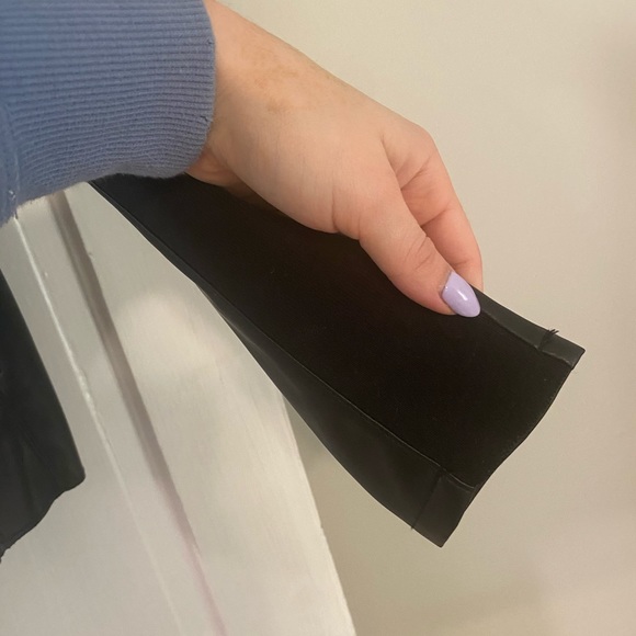 Bagatelle Faux Leather Drape Jacket - Picture 4 of 5